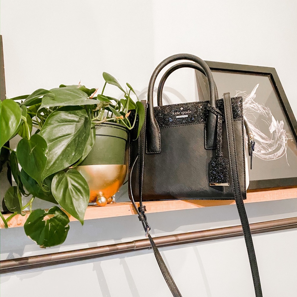 Kate Spade Small Black and White Satchel